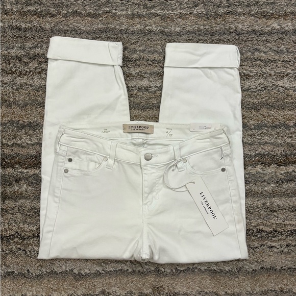 Liverpool Denim - Liverpool The Crop Straight Leg Jeans Sz 4/27P NWT | Liverpool Cropped Jeans -
